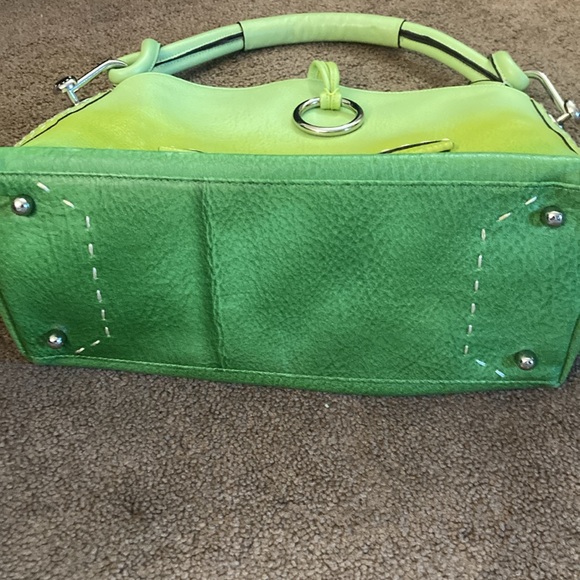 BCBG HOBO LEATHER GREEN OMBRE BAG - Picture 8 of 8